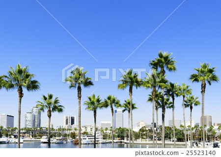 Rainbow harbor and skyscraper in California Long Beach 25523140