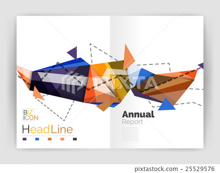 Business triangle design modern business annual 25529576