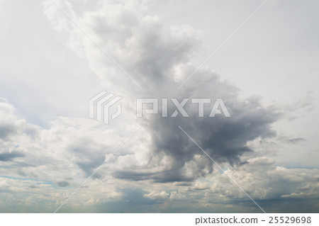 Sky and clouds white soft in the vast blue sky 25529698