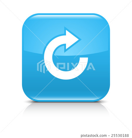 Blue arrow repeat, reload, refresh, rotation icon 25530188