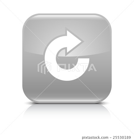 Gray arrow repeat, reload, refresh, rotation icon 25530189
