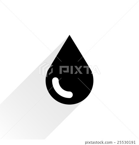 Black petroleum drop icon 25530191