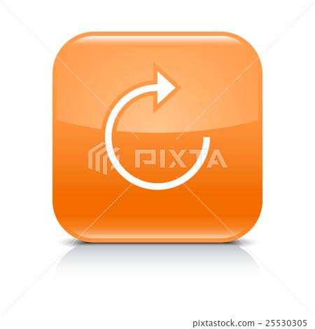 Orange arrow repeat reload refresh rotation sign 25530305