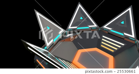 Complex glowing container object from the future Complex glowing container object from the future 25530661