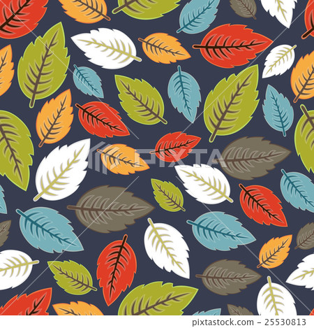 Seamless leaf pattern. 25530813