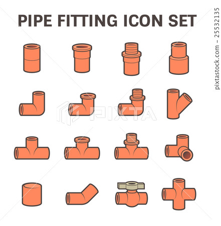 Pipe fitting vector 25532135
