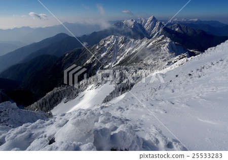 中央尖山雪景 25533283