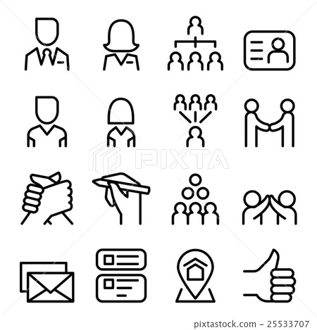 Social media & Social Network icon set 25533707