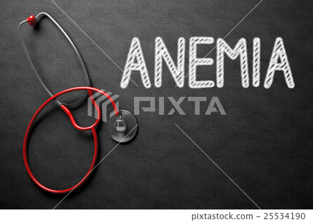 Chalkboard with Anemia. 3D Illustration. Chalkboard with Anemia. 3D Illustration. 25534190