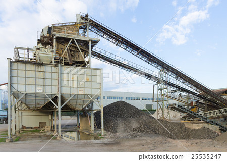 Stone quarry with silos Stone quarry with silos 25535247
