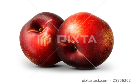 Group of nectarine peach isolated on white Group of nectarine peach isolated on white 25536262