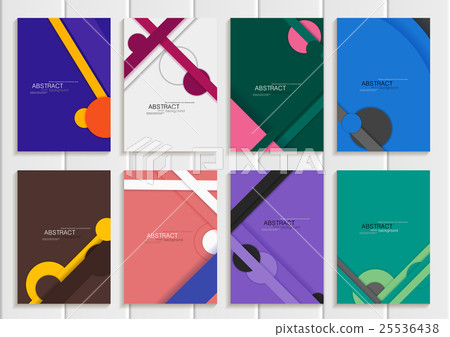 Set stock vector brochure 25536438