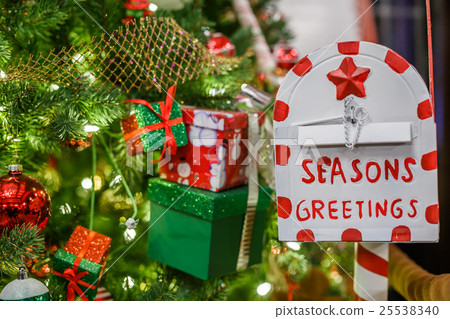 Decorated Christmas tree 25538340