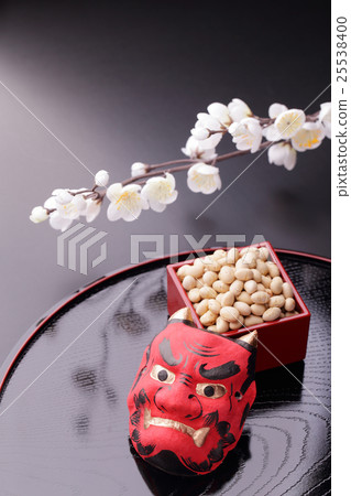 Setsubun and White plum 25538400