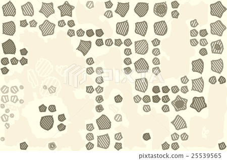 Abstract background full of stars and round shapes 25539565