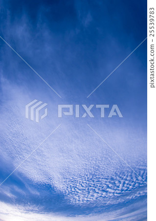 Sky and clouds and bridge in October morning (Blue more with retouching) Vertical 25539783