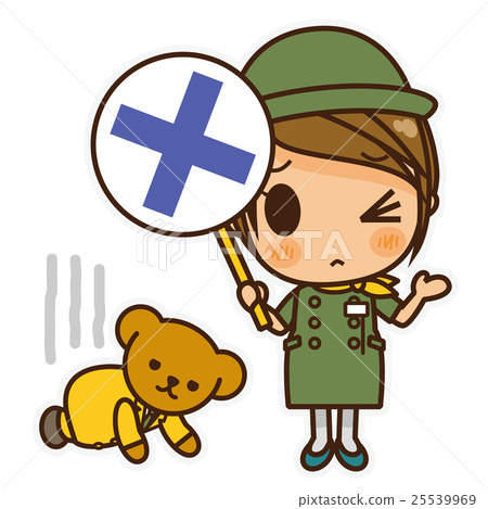 Onna-noko指南職員（綠色）貓 25539969