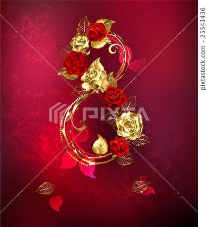 Eight of roses 25541436