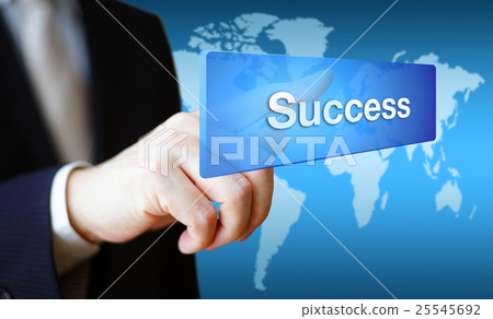 Press businessman (Success) Press businessman (Success) 25545692