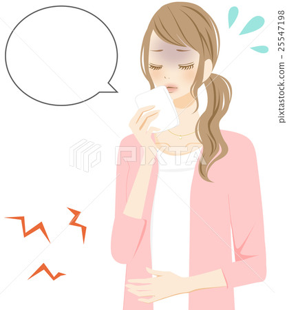 身體狀況不佳的年輕女士 25547198