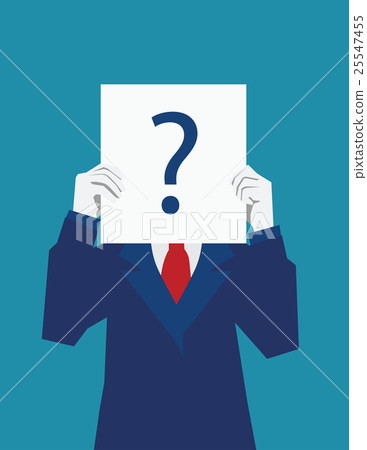 Businessman holds the license confusion.  25547455