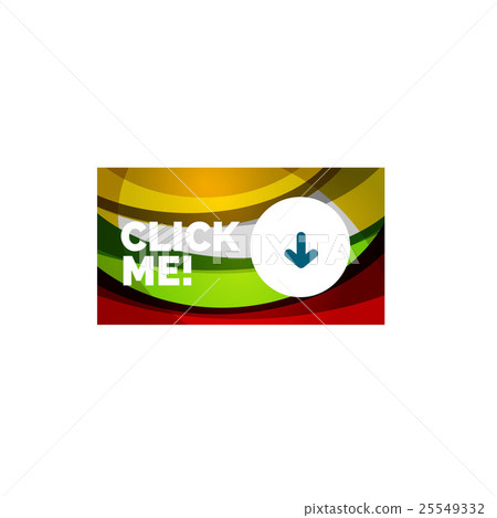 Abstract rectangle button template 25549332