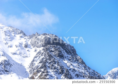 Mountain hill with snow Mountain hill with snow 25550300
