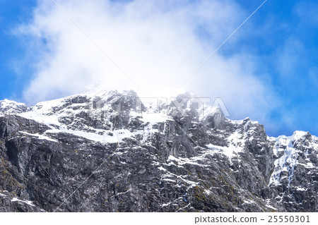 Mountain hill with snow Mountain hill with snow 25550301