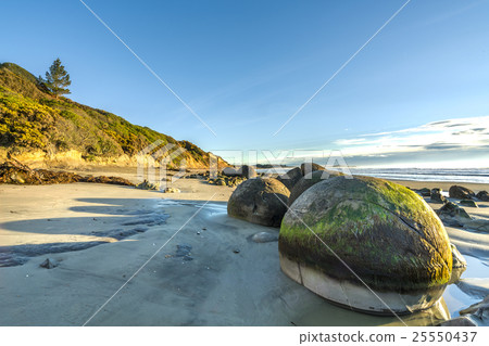 Moeraki Boulders on the Koekohe beach, New Zealand Moeraki Boulders on the Koekohe beach, New Zealand 25550437