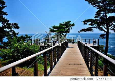 Tohoku, Sanriku, goishi coast Created to protrude from the cliffs Thunderstone / Ranbuya Observatory (2) 25551200