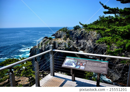 Tohoku · Sanriku · Go Stone Coast Lightning Rock · View of the Thunder Rock from the Observatory (1) 25551201