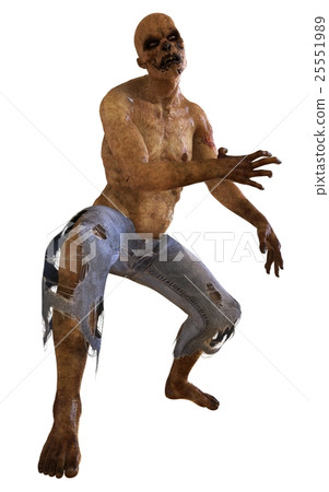 Zombie Monster 3D Illustration Zombie Monster 3D Illustration 25551989
