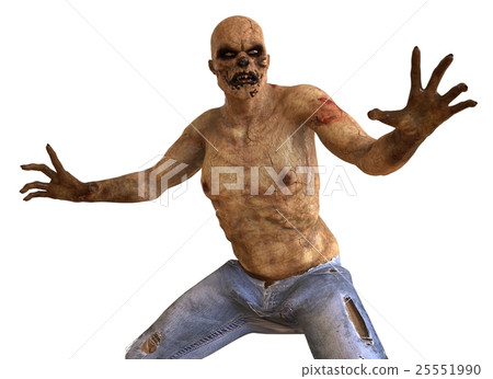 Zombie Monster 3D Illustration 25551990