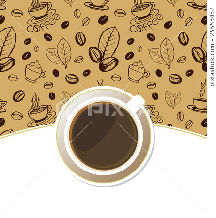 Coffee Cup Top View Background Coffee Cup Top View Background 25553032