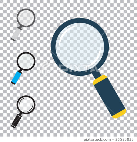 Magnifier Flat Icons Set 25553033