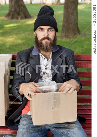 Vagrant in the park 25553091