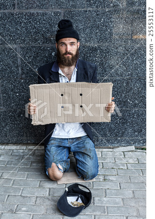 Vagrant on the street 25553117