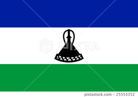 Flag of Lesotho in correct size and colors, vector Flag of Lesotho in correct size and colors, vector 25553352