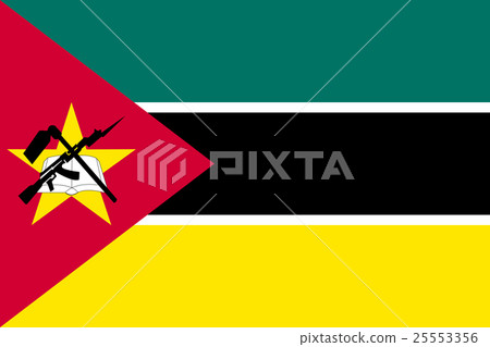 Flag of Mozambique in correct size, colors, vector Flag of Mozambique in correct size, colors, vector 25553356