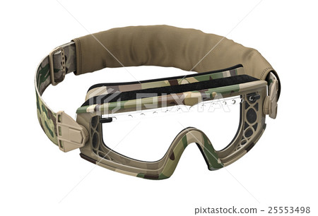 Military goggles, top view Military goggles, top view 25553498