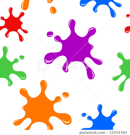 multi color paints drops and blots.  25554384