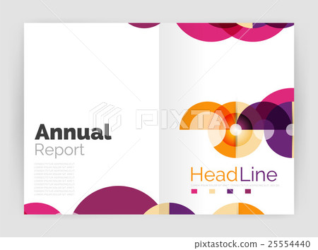 Transparent circle composition on business annual 25554440