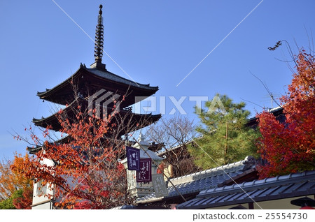 Yasaka Tower Yasaka Dori Autumn Autumn leaves Kyoto 25554730
