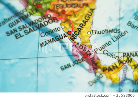 Nicaragua country map . 25558006
