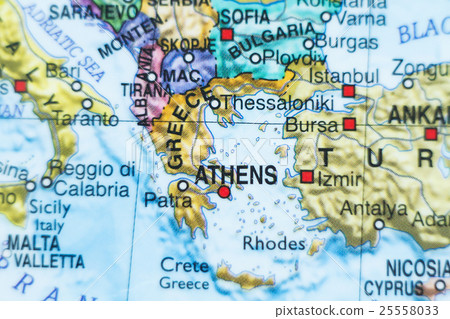 Greece country map . 25558033