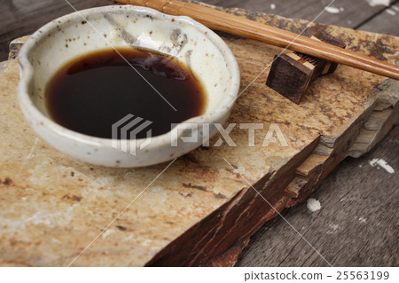 Soy sauce with chopsticks Soy sauce with chopsticks 25563199