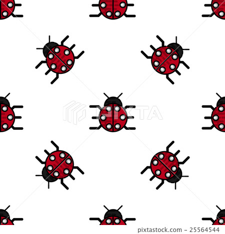 Insects flat icons pattern Insects flat icons pattern 25564544