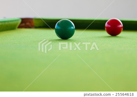 Snooker ball on table 25564618