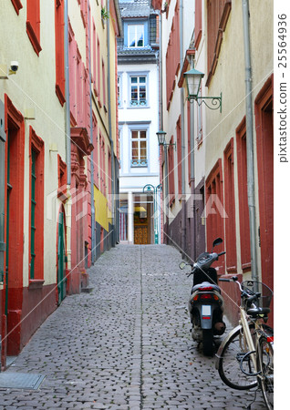 urban landscape with narrow streets urban landscape with narrow streets 25564936