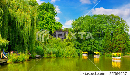 picturesque lake and pleasure boats picturesque lake and pleasure boats 25564937
